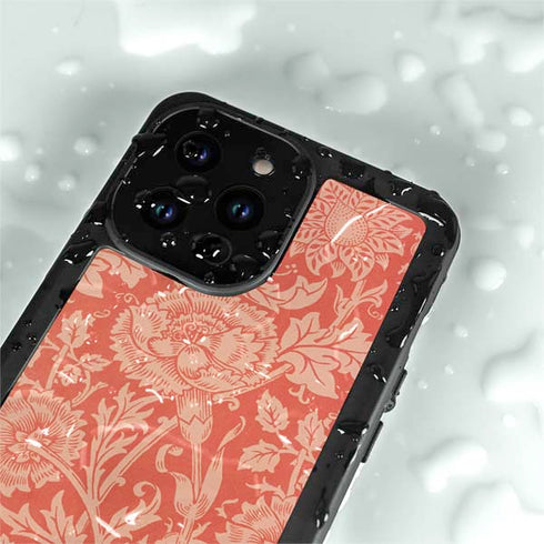 Pink & Rose by William Morris iPhone 15 Pro Waterproof Case